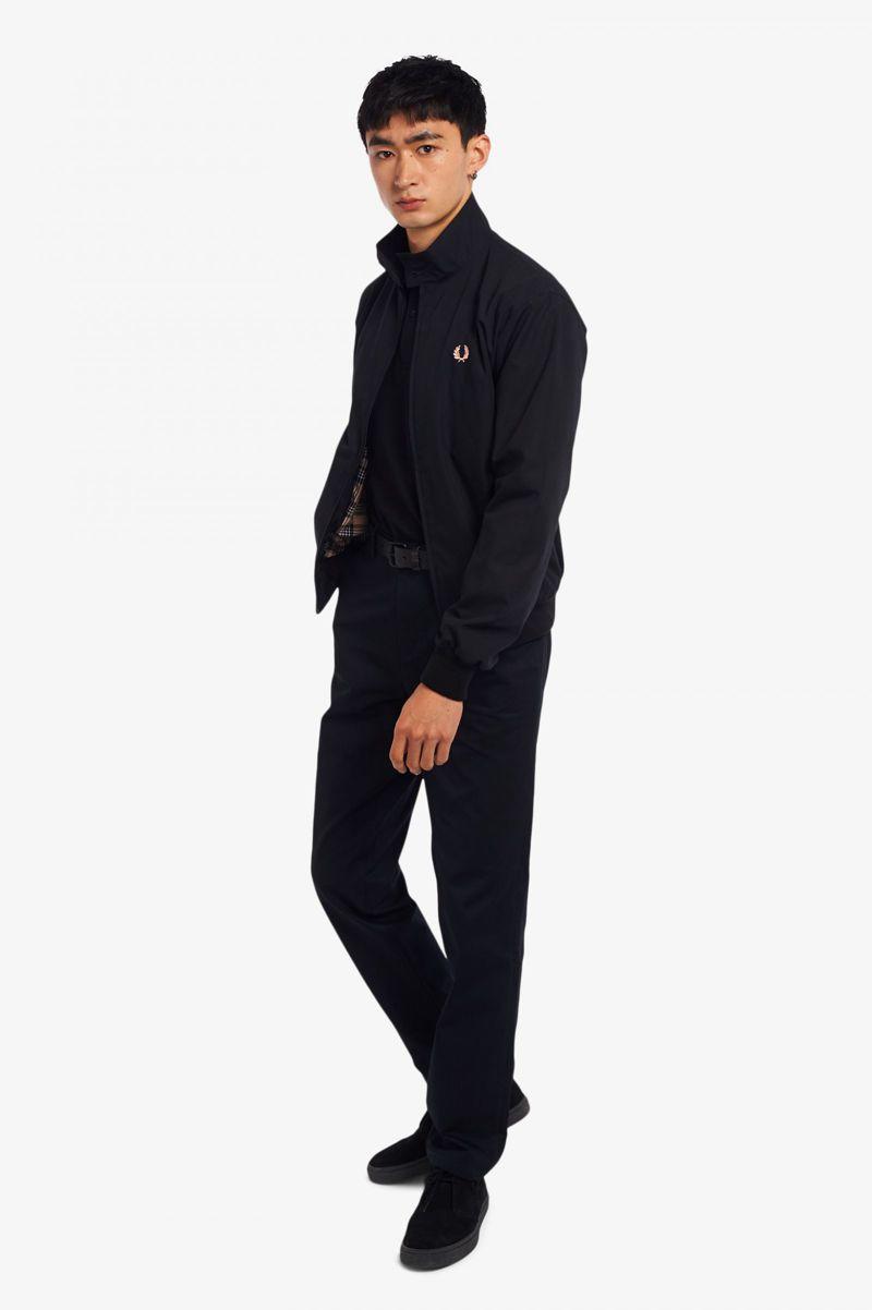 Black Fred Perry J2837 Men's Jackets | PH 1199DFMN